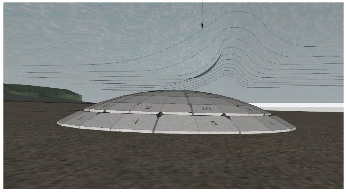 Wave pod modular concrete wave action